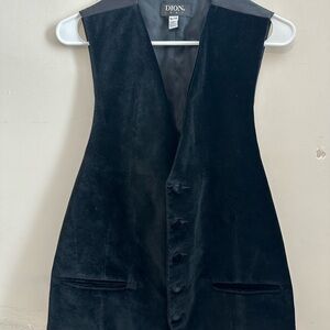 Dion 1967 Black Velvet Vest Men’s X-Large